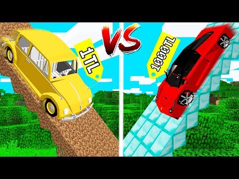 1 TL ARABA RAMPA VS 1000 TL ARABA RAMPA - Minecraft