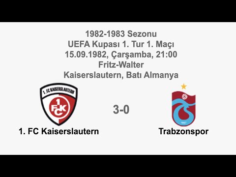 1. FC Kaiserslautern 3-0 Trabzonspor [HD] 15.09.1982 - 1982-1983 UEFA Cup 1st Round 1st Leg