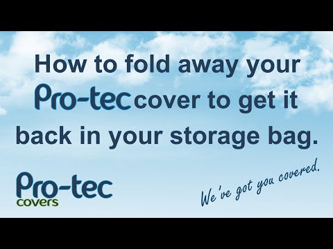 How to fold and put away your Pro-tec full caravan or motorhome cover.