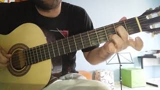 A MEDIO PASO DE TU AMOR -  como tocar la guitarra