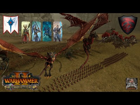 Blood For The Blood Dragon! - High Elves vs Vampire Counts - Total War Warhammer 2