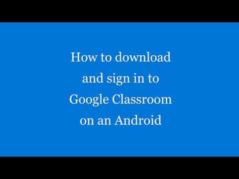 Part of a video titled How to download Google Classroom on Android - YouTube