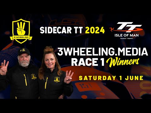 3 Wheeling TT 2024 - 3WHEELING.media Sidecar Race 1 Winners - Saturday 1 June