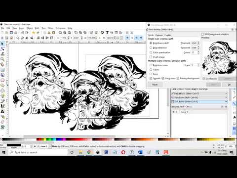 Inkscape tutorial: Trace Bitmap Basics for Glowforge