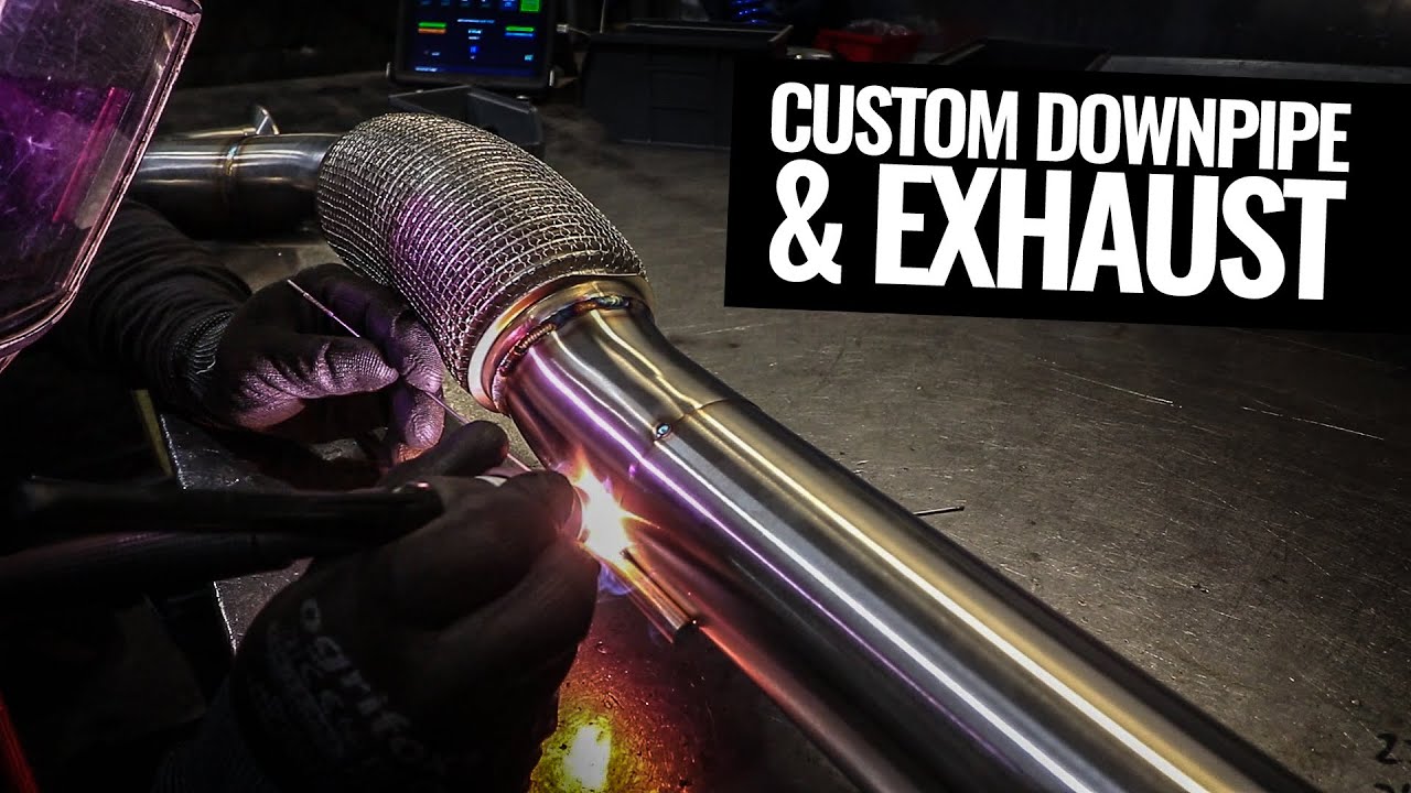 MK5 GOLF 2.0 TDI EX VW CUP CAR Downpipe + Custom Exhaust! - Part 9 - DARKSIDE DEVELOPMENTS