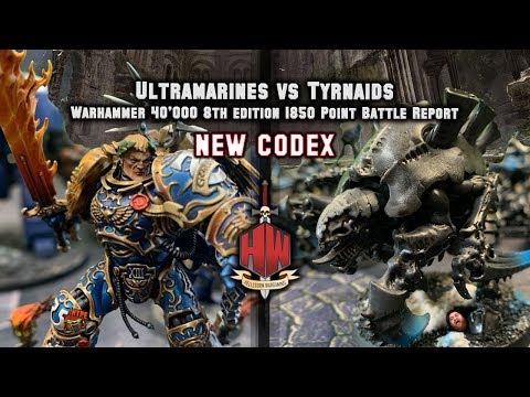 Ultramarines vs Tyranids *NEW CODEX* Warhammer 40k Battle Report