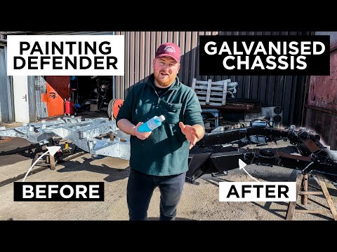 DEFENDER CHASSIS SWAP - PART TWO - PREP + PAINT