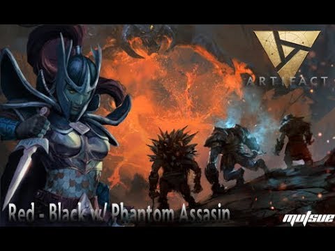 Como jugar RED BLACK w/ PHANTOM ASSASIN [Artifact Constructed] en Artifact 🧐