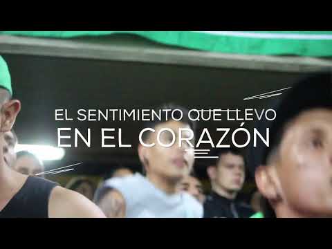 "Sentimiento que llevo en el corazon" Barra: Los del Sur • Club: Atlético Nacional
