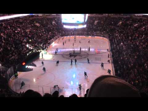 [April 11, 2014] Avalanche at Sharks Team Intro