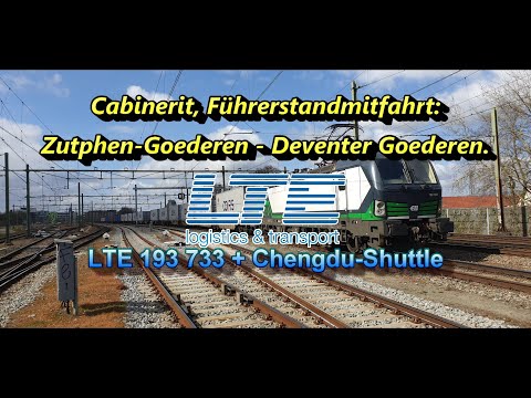 Cabinerit, Führerstandsmitfahrt: Zutphen Goederen - Deventer Goederen.