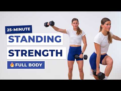 25-Min All Standing Full Body // ONE & DONE (Dumbbell Strength)