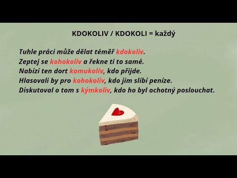 Neurčitá a záporná zájmena obsahující zájmeno KDO | Čeština pro cizince (B2–C1)