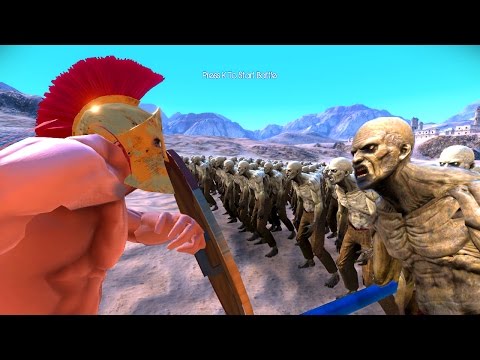 300 Spartans VS 10000 Zombies - Ultimate Epic Battle Simulator