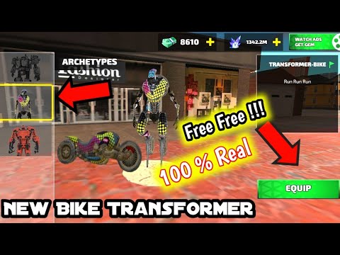 New Bike Transformer in Rope hero vice town