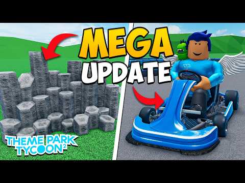 Theme Park Tycoon 2 MEGA UPDATE! New Go-Karts, Mirror Tool, Rocks And Rides!