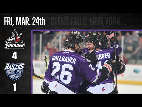 3/24/23 Adirondack Thunder 4 - Worcester Railers 1