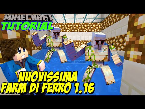 NUOVA FARM di FERRO DEFINITIVA per  Minecraft 1.16 - Minecraft Tutorial Ita