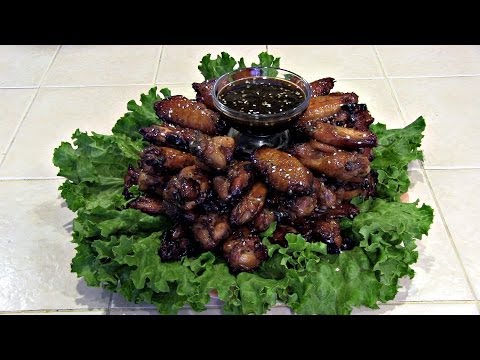 SmokingPit.com - Sesame Soy Wings slow cooked on the Yoder YS640
