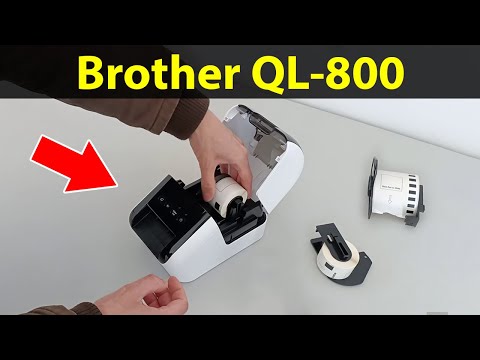 Brother QL-800 – Label Printer Demonstration: how to assemble, connect, design, print