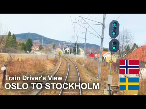 TRAIN DRIVER'S VIEW: Oslo to Stockholm