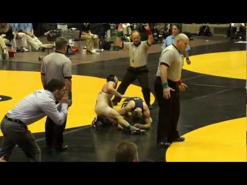 2012 Big Ten Championships - Zac Stevens (Michigan) WBD 3-2 over Cashe Quiroga (Purdue Wrestling)
