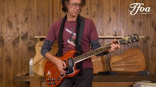 Video thumbnail for Gibson Custom Shop Tony Iommi "Monkey" 1964 SG Special played by Erwin van Ligten | Demo @ TFOA by TFOA Demos