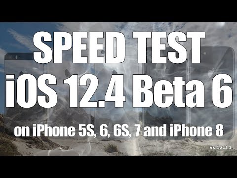 iOS 12.4 Beta 6 Speed Test on iPhone 5S, 6, 6S, 7 and iPhone 8 (Build 16G5069a)