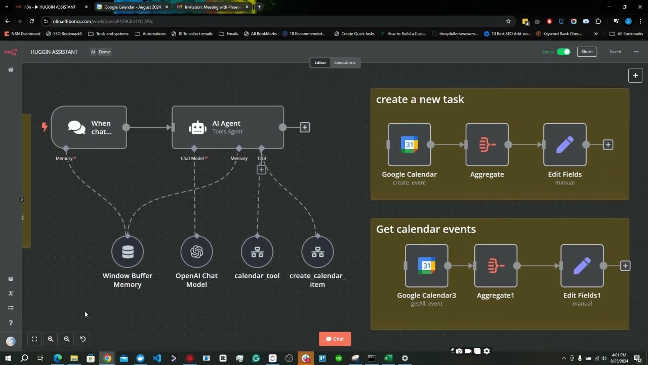 n8n AI Agents: Using AI Agents as your personal Schedule Assistants