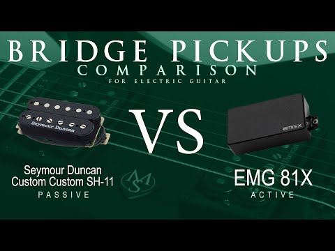 Seymour Duncan CUSTOM CUSTOM SH-11 vs EMG 81X - Bridge Pickup Guitar Tone Comparison Demo