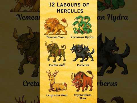 12 Labors of Hercules | PART 1 #ytshorts #shortsvideo