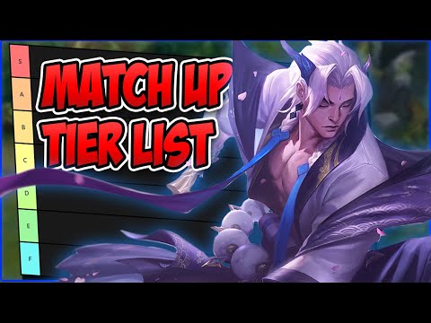 CHALLENGER YONE COMPLETE MATCH UP TIER LIST - League of Legends