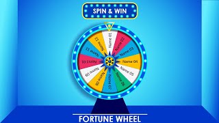 Create a Wheel of Fortune in PowerPoint | Spinning name selector in PowerPoint | Free Download