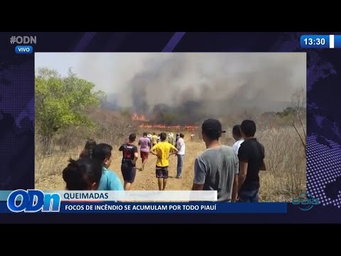 Focos de inceÌ‚ndio se acumulam por todo PiauiÌ 14 09 2021