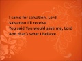 That's What I Believe by Donnie McClurkin (Lyrics)