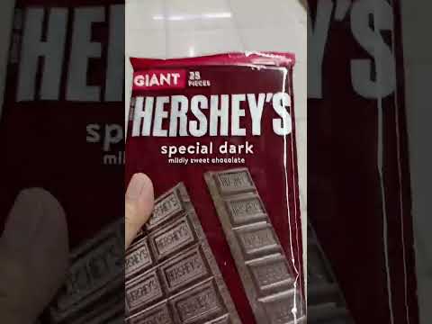 GIANT HERSHEY'S SPECIAL DARK #asmr #mildly sweet chocolate #delicious #yummylicious #viral  #short