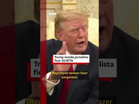 Trump manda jornalista ficar quieta