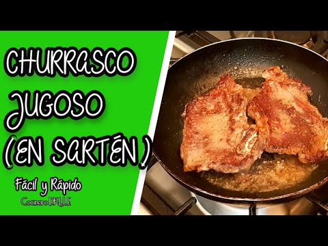 Como Hacer CHURRASCO PERUANO (JUGOSO 🤤) AL SARTÉN | Receta Fácil y Rápida
