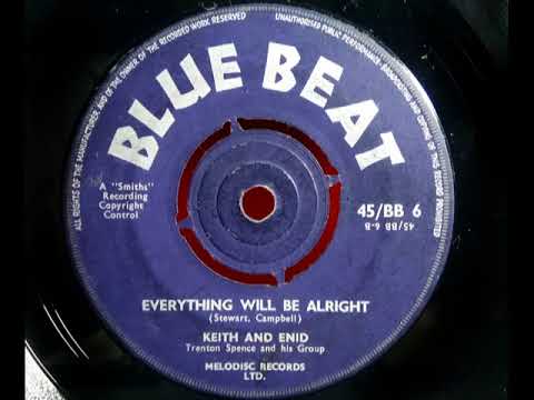 KEITH & ENID - Everything Will Be Alright - BLUE BEAT BB 6 - UK 1960 JA R&B Dancer