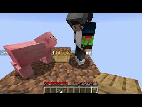 Minecraft Bir Blok İki Adam Bölüm 1 - Bir Sürü Hayvan Çıktı