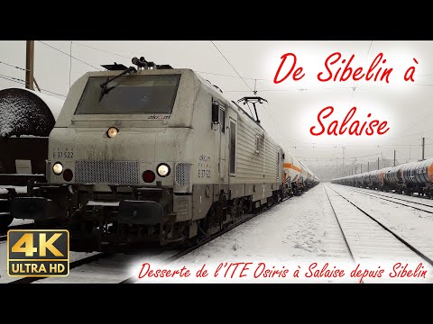 [Cab Ride] [4K] En cabine de Sibelin à Salaise ITE Osiris (sous la neige)