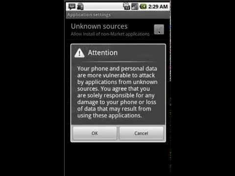 Enable unknown sources