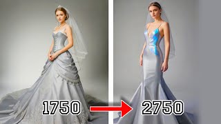 Evolution of Wedding Dress | From 1700 to 3000