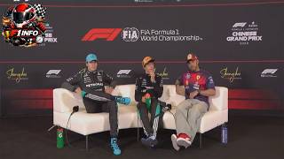 LIVE: F1 Race Press Conference - China GP  2026  | Kimi Antonelli, George Russell, Lewis Hamilton