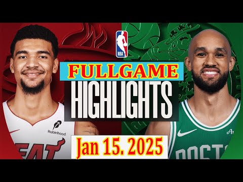 Boston Celtics vs Miami Heat FULLGAME Qtr Jan 15. 2025 Highlights | NBA