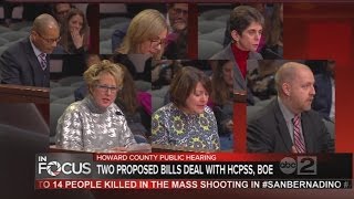 Parents, community members, school system employees come out to testify during public hearing