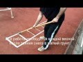 Устройство детской тренировочной лестницы на грунтовом теннисном корте 