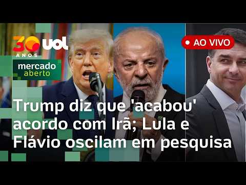 Ideia: Lula e Flávio Bolsonaro oscilam no 2º turno; Trump encerra acordo com o Irã pra fim da guerra