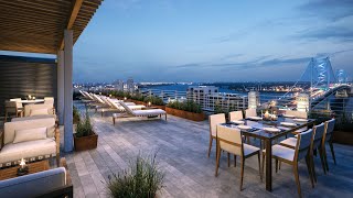 Beautiful 18th Floor Views from Bridge Apartments in Old City, Philadelphia