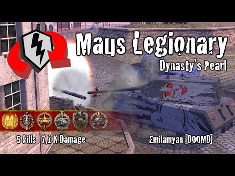 WoT Blitz Maus Legionary - 5 Kills 7,1k Damage Replay